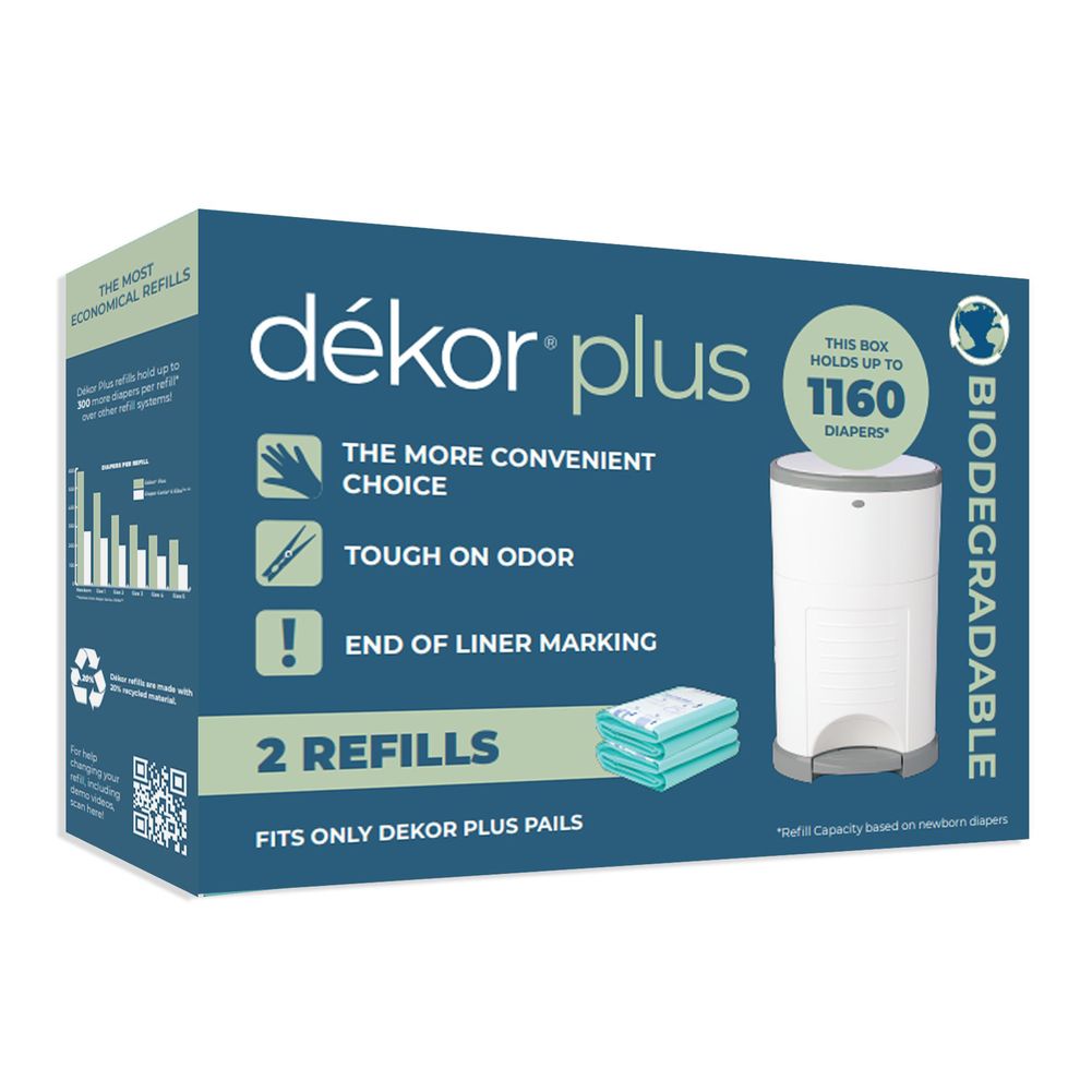 Dekor Plus Refill 2 Pack Biodegradable DearBorn Baby