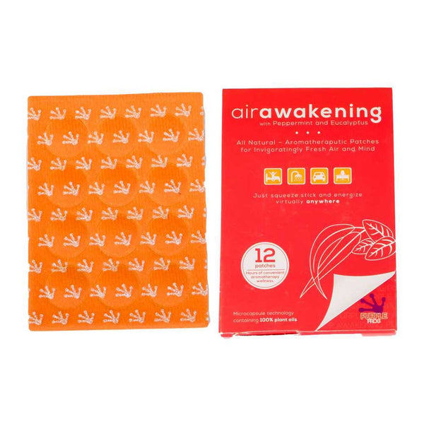 Air Awakening All_natural  Aromatheraputic 12-Pack Patches - Purple Frog