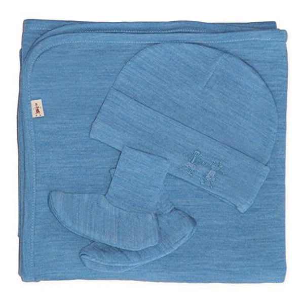 Merino Cocooi Blanket, Bootie, & Hat Set - Banbury (0-3 Months)