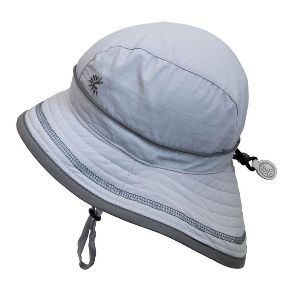Calikids Quick Dry Boys Bucket Beach Hat (UV 50+) - Harbour Grey (XS)