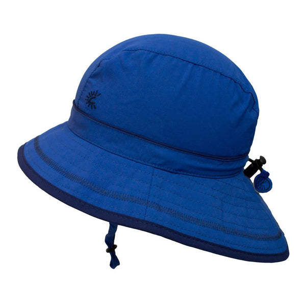 Calikids Quick Dry Boys Bucket Beach Hat (UV 50+) - Nautical Blue (S)