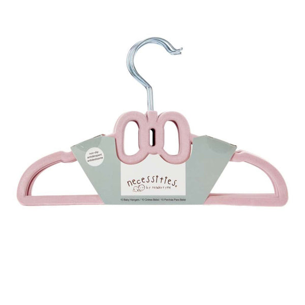 Necessities by TenderTyme 10-Pack Non-Slip Design Baby Hangers - Rose Bow