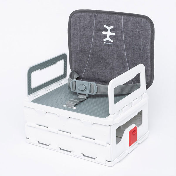 Nikidom Flat-Pack Foldable Booster Seat - Heather Grey