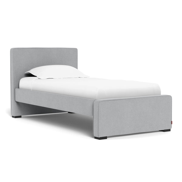 Monte Dorma Twin Bed - Nordic Grey with Espresso Feet