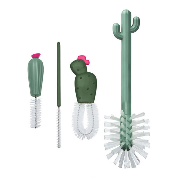 Boon Replacement CACTI 4-Piece Bottle Cleaning Brush Set - Sage