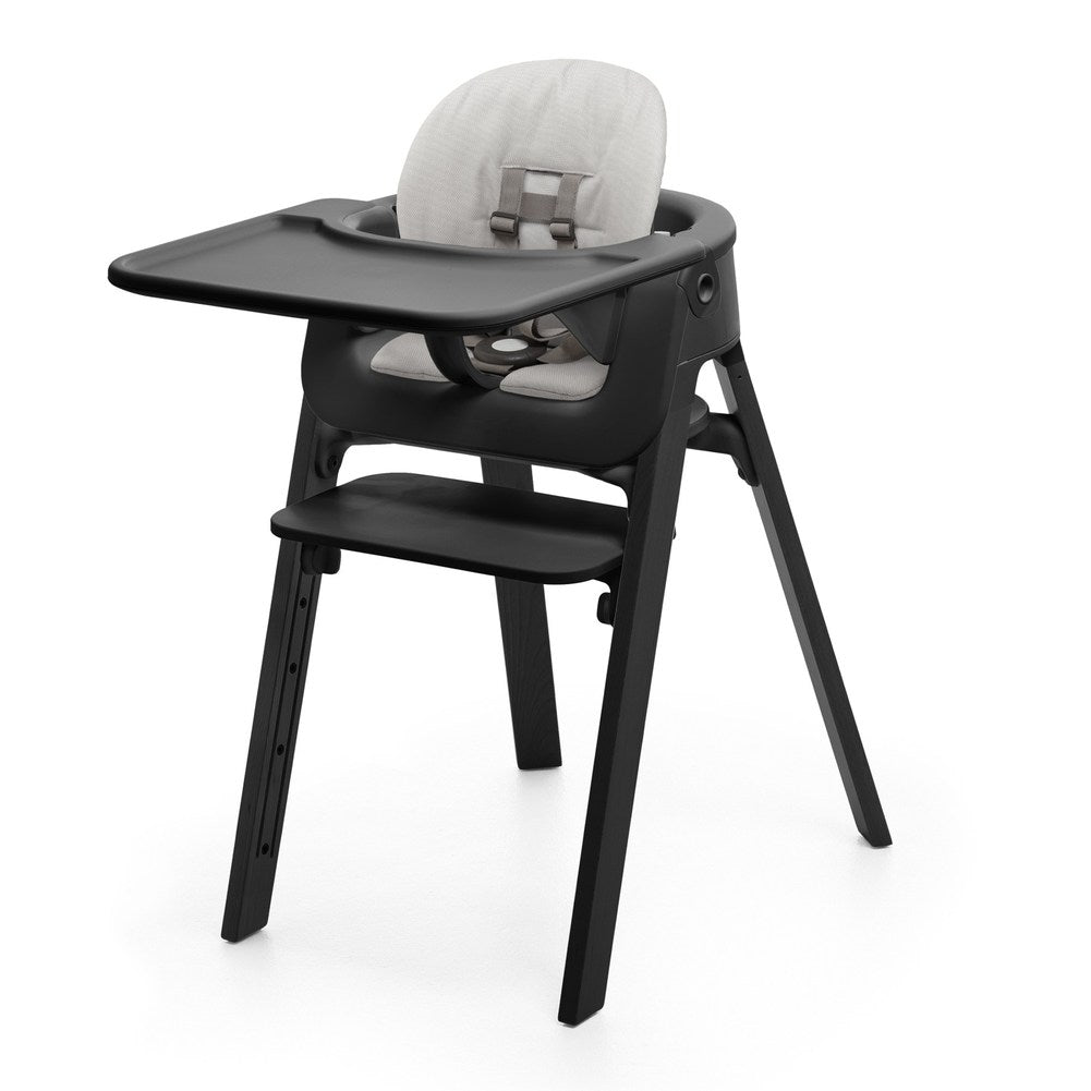 stokke stehstuhl Stokke Steps High Chair Complete with Baby Set, Cushion, and Tray – Dear-Born Baby
