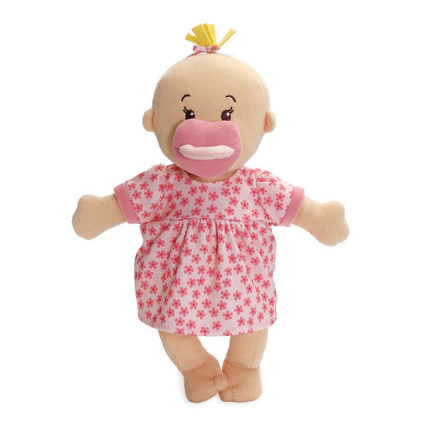 Manhattan Toys Wee Baby Stella Plush Doll - Peach with Blonde Hair