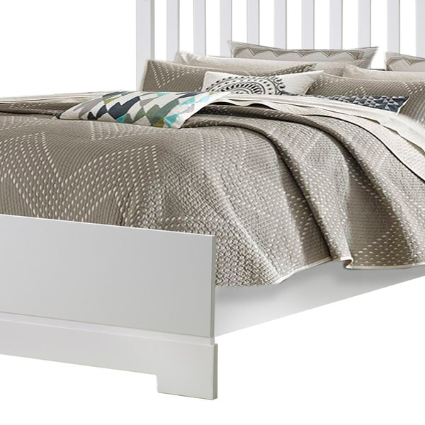 TULIP 54 inch Double Bed Conversion Rails with Low Profile Footboard for Olson Cribs - White