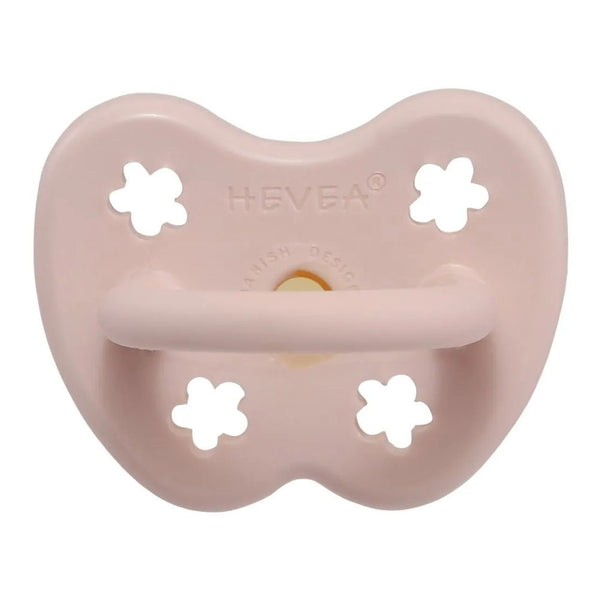 Hevea Colourful Orthodontic Pacifier - Powder Pink Flowers (0-3 Months) (78795) (Open Box)