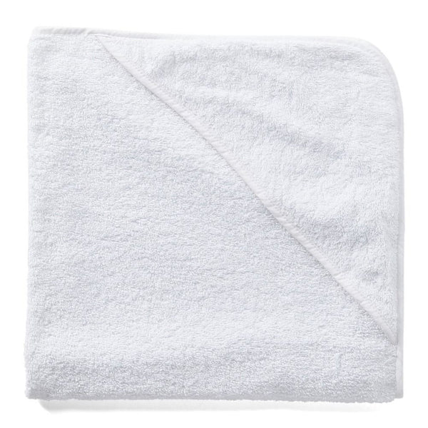 Baby Mode Signature Cotton Hooded Towel - White
