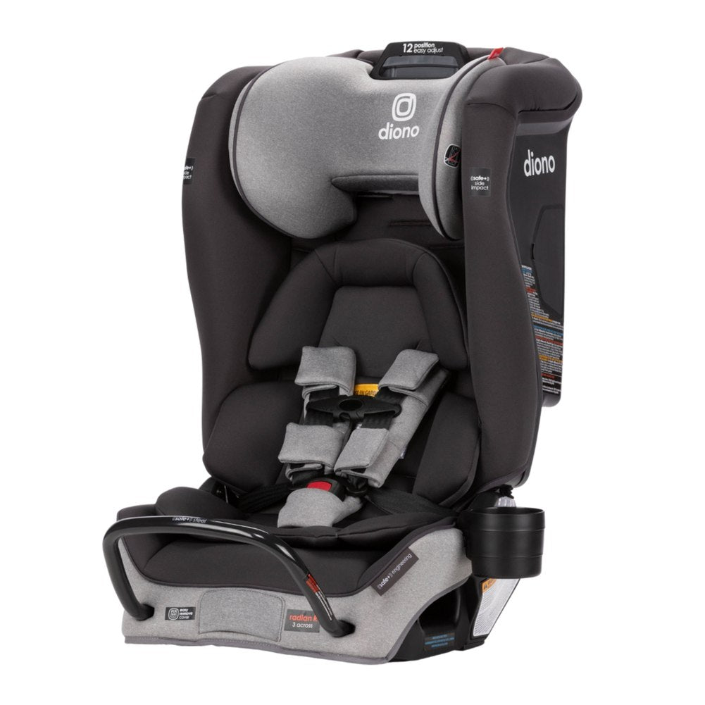 Diono Radian 3RXT SafePlus Convertible Car Seat Grey Slate Dear