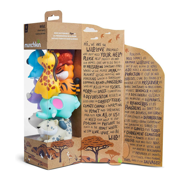 Munchkin 8-Pack Wild Bath Squirts Toys