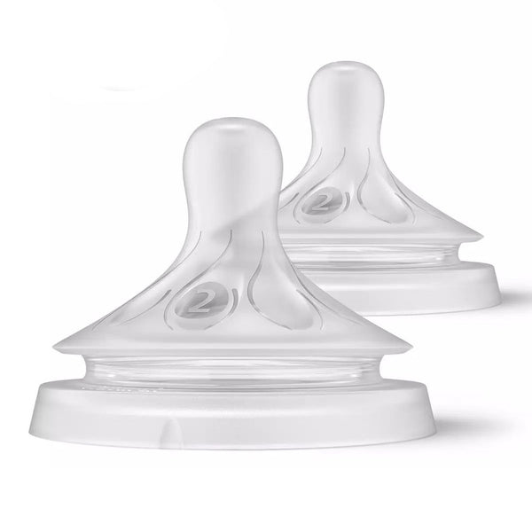 Avent 2-Pack Natural Response Nipples - Flow 2 (0+ Months)