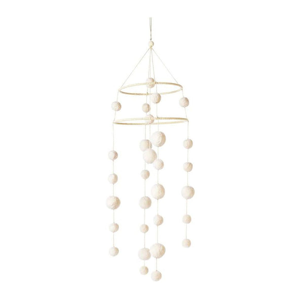 Pehr Wool Felt Two-Tiered Mobile - Dream-A-Little Dream Cream