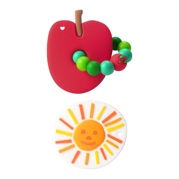 LouLou Lollipop Eric Carle Collection Teether Set - Apple & Sun
