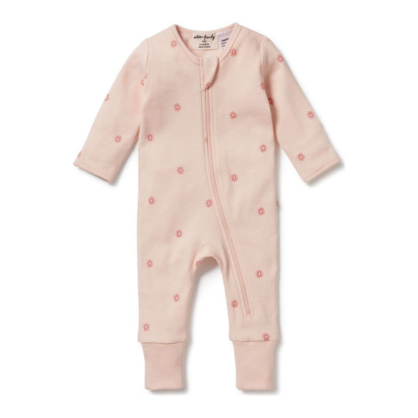 Wilson+Frenchy Organic Cotton Zipsuit with Feet