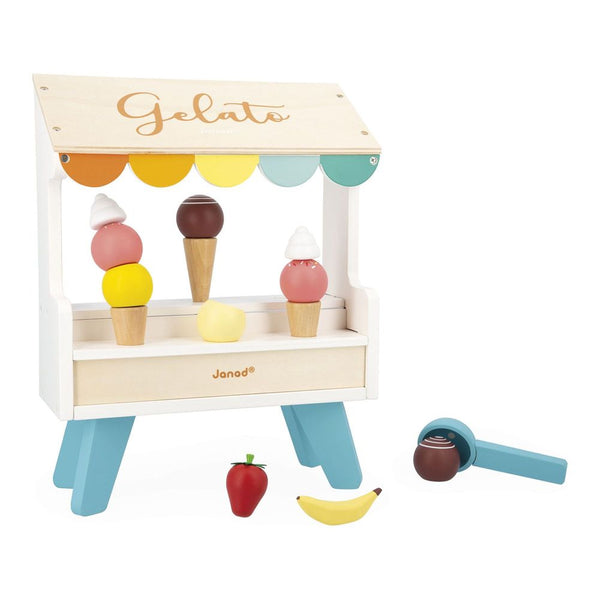 Janod Ice Cream Stand Magnetic Wooden Toy