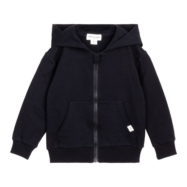 Miles the Label Basics Organic Cotton French Terry Zip-Up Hoodie