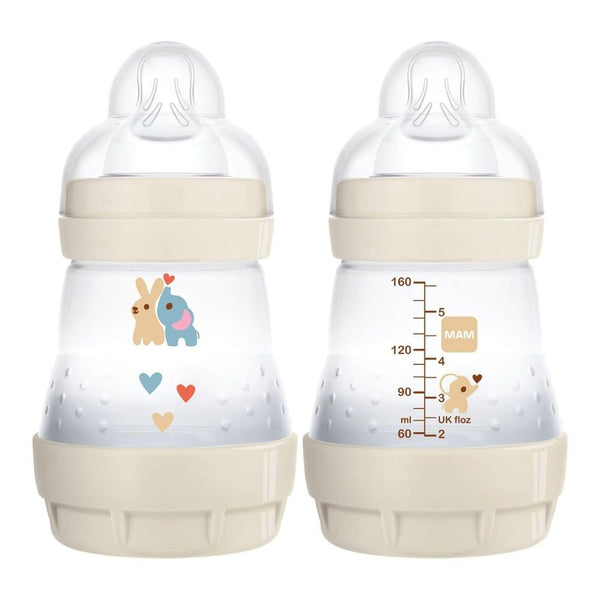 MAM 2-Pack Easy Start Baby Bottle Set (5 oz) - Unisex (0+ Months)