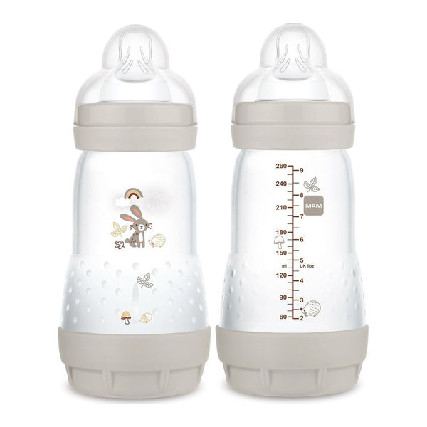 MAM 2-Pack Easy Start Matte Deco Baby Bottle Set (9 oz)
