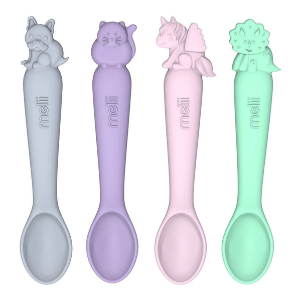 Melii 4-Pack Silicone Spoons Set