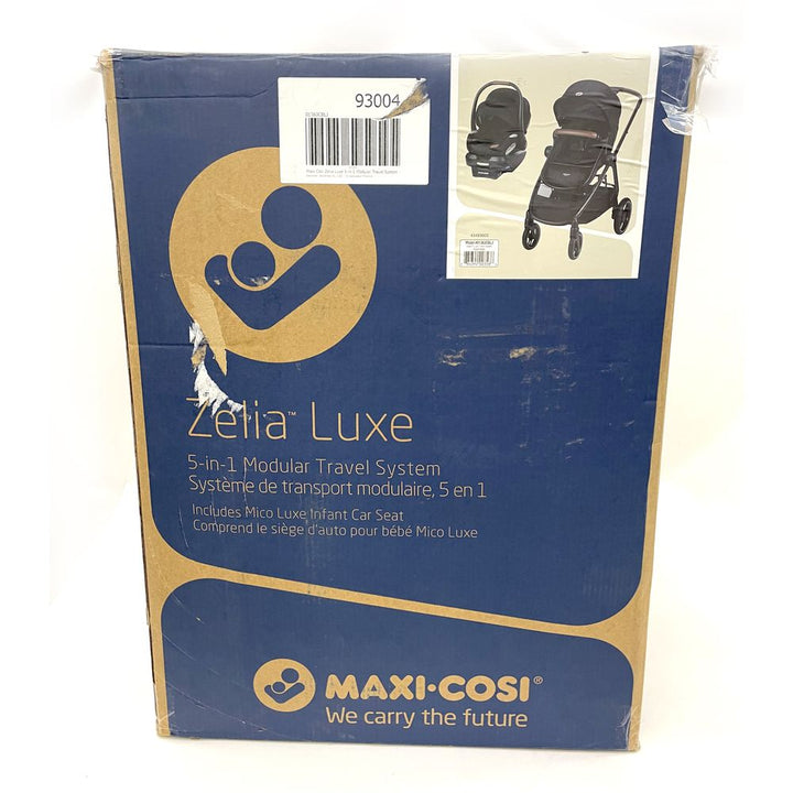 Maxi Cosi Zelia Luxe 5-in-1 Modular Travel System - Basalt Black (100013) (Open Box)