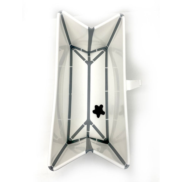 Stokke Flexi Bath Bundle with Heat-Sensitive Plug and Flexi Bath Newborn Support - White (100017) (Open Box)