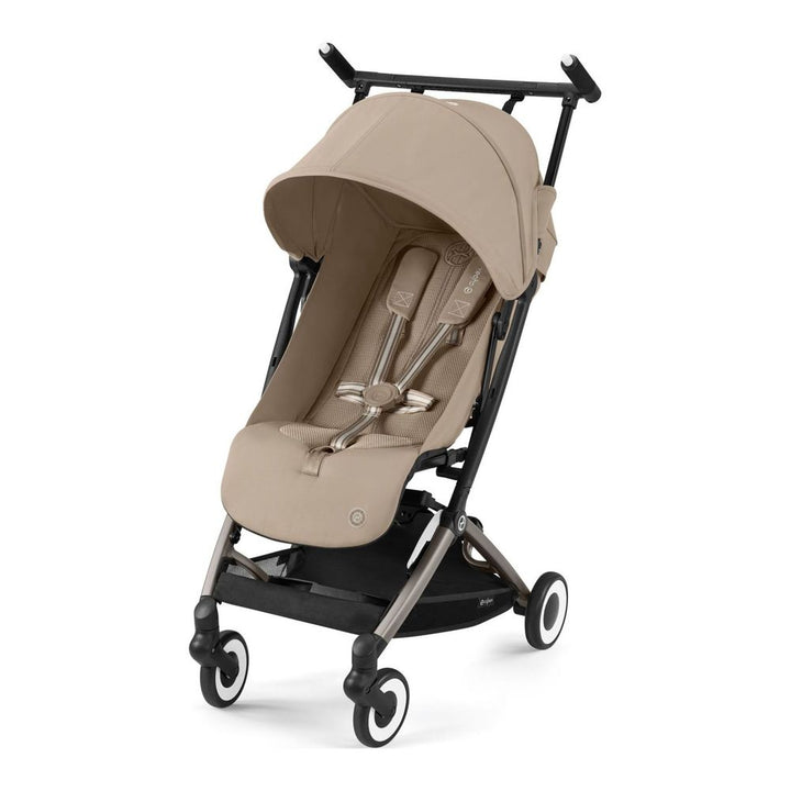 Cybex Libelle 2 Ultra Compact Stroller - Almond Beige on Taupe Frame (100025) (Open Box) Default Title