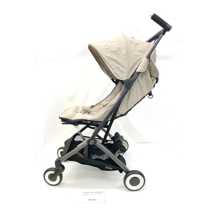 Cybex Libelle 2 Ultra Compact Stroller - Almond Beige on Taupe Frame (100025) (Open Box)