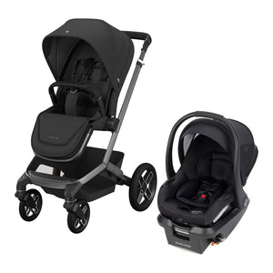Maxi Cosi Fame & Mico Luxe Travel System Twillic Black