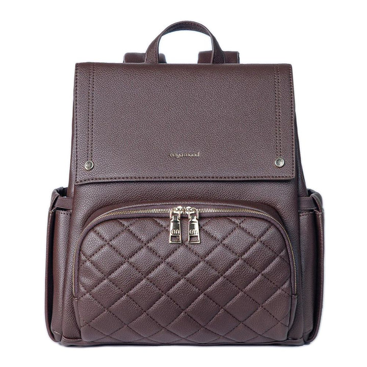 Enya Mond Lunette Diaper Bag Brunette