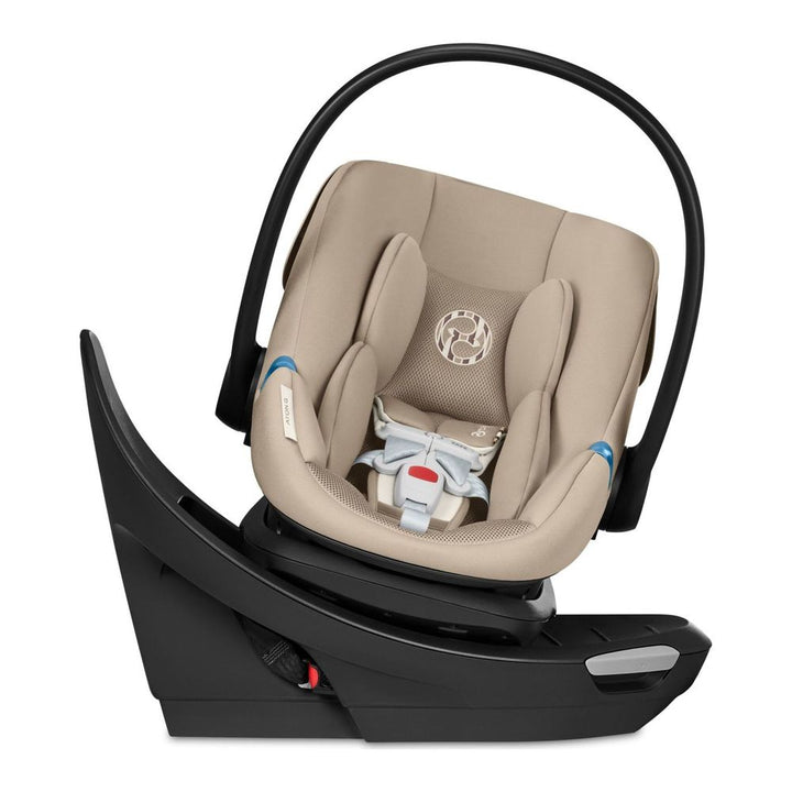 CYBEX Aton G Swivel Infant Car Seat with SensorSafe Almond Beige
