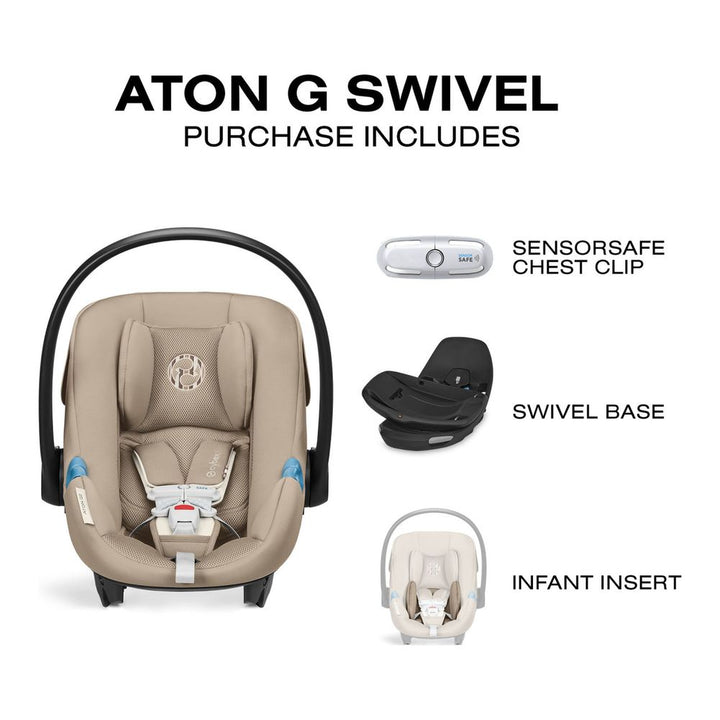 CYBEX Aton G Swivel Infant Car Seat with SensorSafe