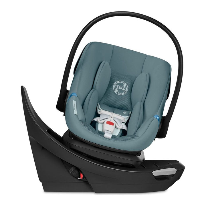 CYBEX Aton G Swivel Infant Car Seat with SensorSafe Stormy Blue