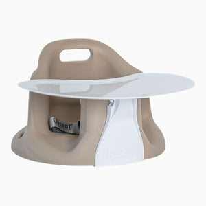 Upseat Baby Floor and Booster Seat with Tray - Taupe Default Title