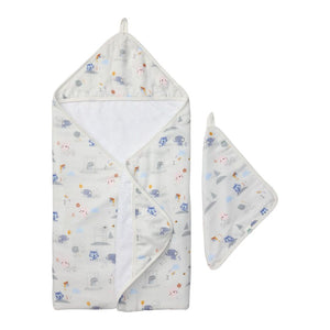 Loulou Lollipop Hooded Towel Set - Mini Mathletes Default Title