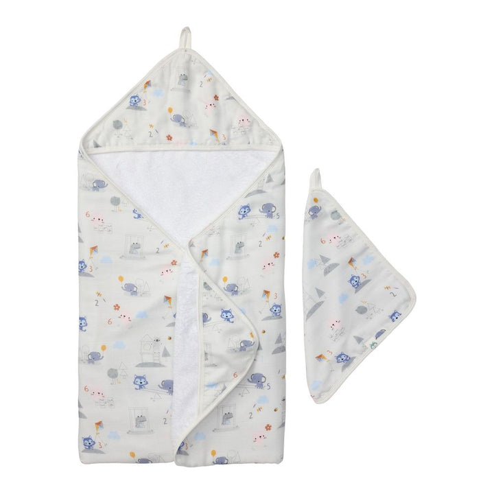 Loulou Lollipop Hooded Towel Set - Mini Mathletes Default Title