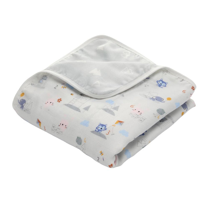 Loulou Lollipop Muslin Quilt Blanket - Mini Mathletes