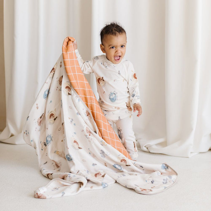 Loulou Lollipop Muslin Quilt Blanket - Cozy Forest