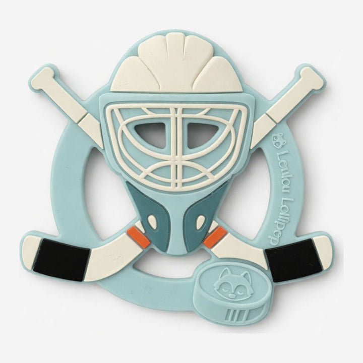 LouLou Lollipop Silicone Teether - Hockey Helmet Default Title