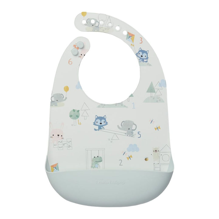 Loulou Lollipop Silicone Bib Mini Mathletes
