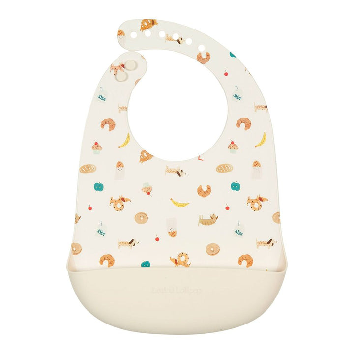 Loulou Lollipop Silicone Bib French Breakfast