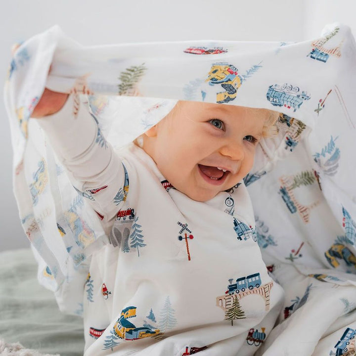 Loulou Lollipop Muslin Swaddle - All Aboard