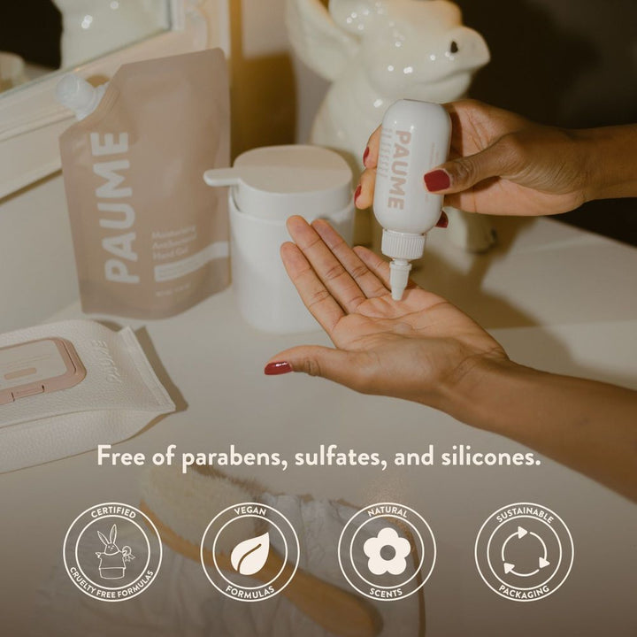 Paume Moisturizing Antibacterial Sanitizer Hand Gel Bottle (90 ml)