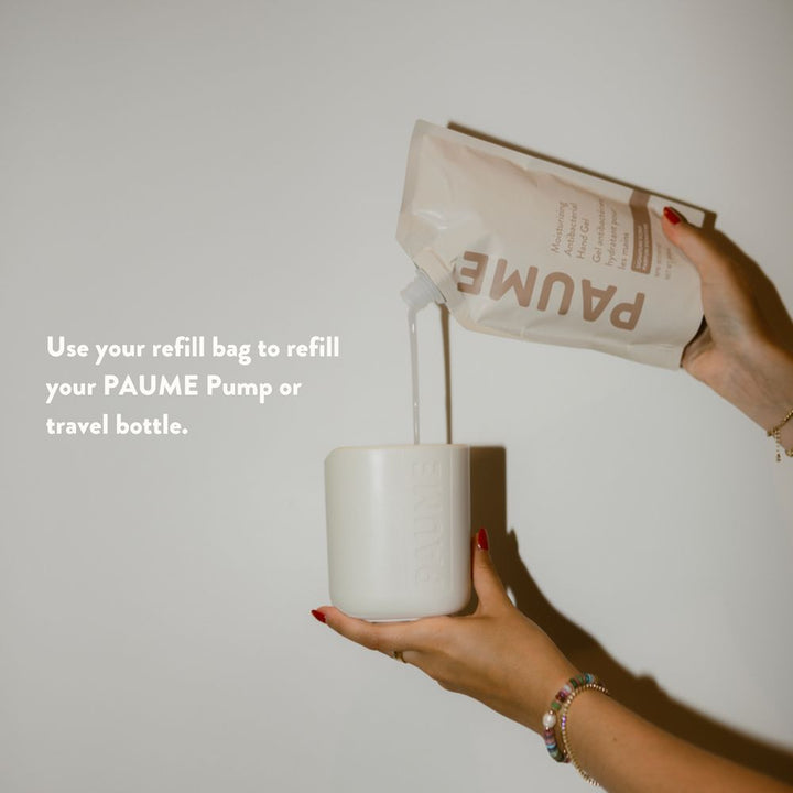 Paume Sanitizer & Moisturizing Antibacterial Hand Gel Refill (500 ml)