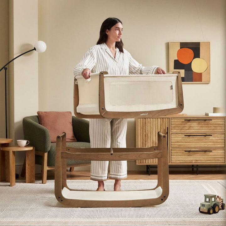 Snuz Snuzpod5 Bedisde Bassinet - Walnut
