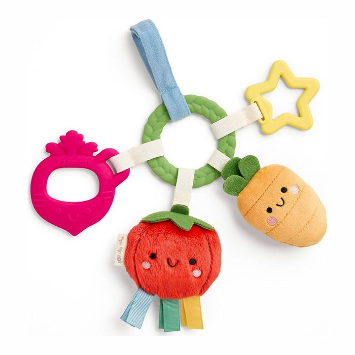 Itzy Ritzy Bitzy Busy Ring Teething Activity Toy Veggie