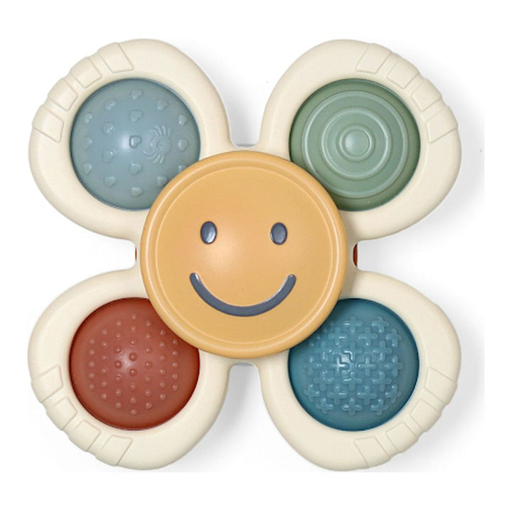 Itzy Ritzy Itzy Pop & Whirl Fidget Spinner Travel & Bath Toy Smile