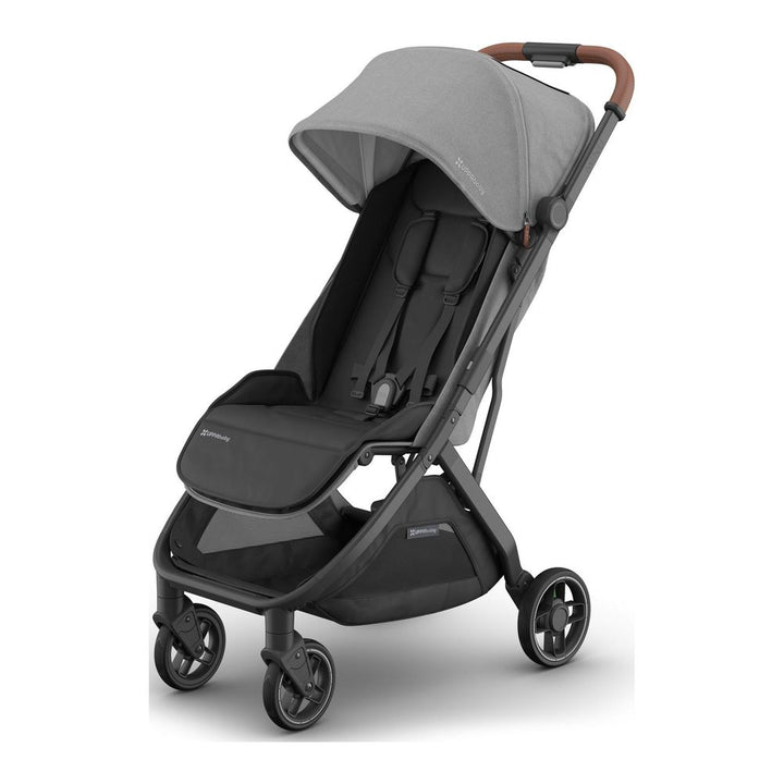 UPPAbaby Minu V3 Stroller - Greyson (Charcoal Melange on Carbon Frame with Saddle Leather) (100255) (Open Box) Default Title
