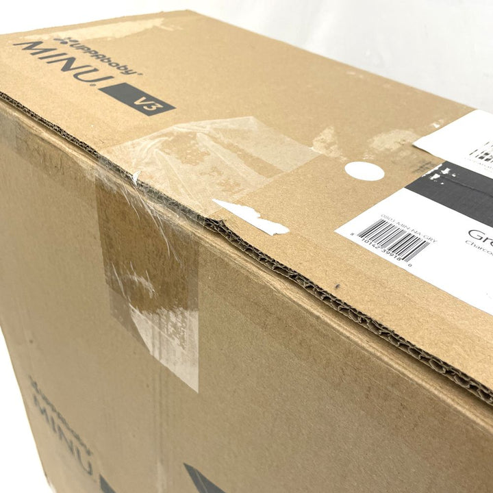 UPPAbaby Minu V3 Stroller - Greyson (Charcoal Melange on Carbon Frame with Saddle Leather) (100255) (Open Box)